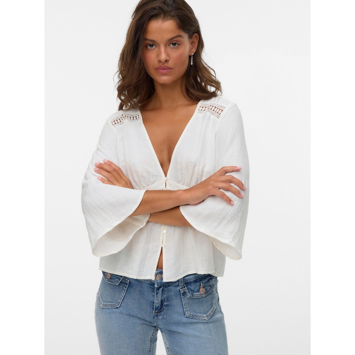 Top oatmeal, VERO MODA
