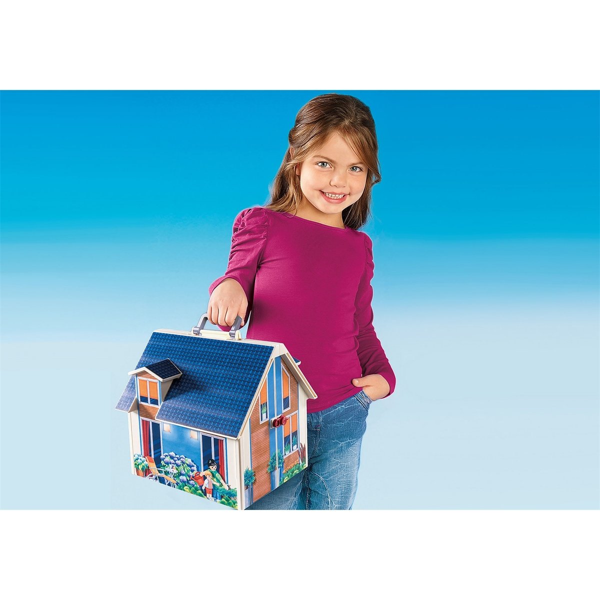 Dollhouse Maison transportable multicolore, PLAYMOBIL