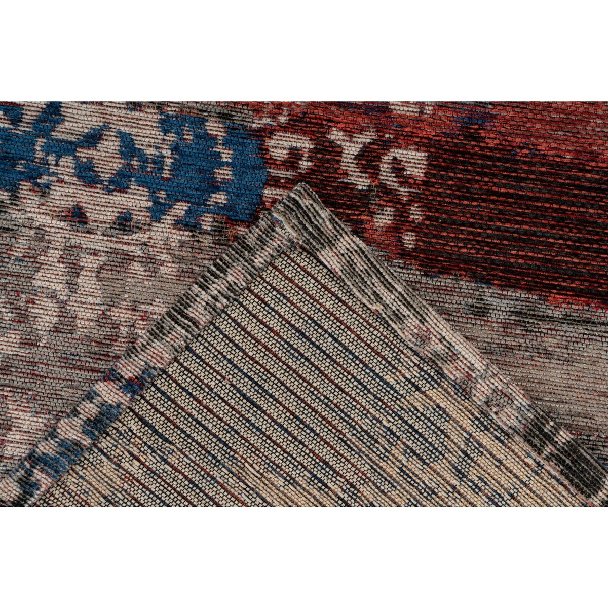 Tapis rectangulaire, CHARME multicolore, rouge, RECOLLECTION