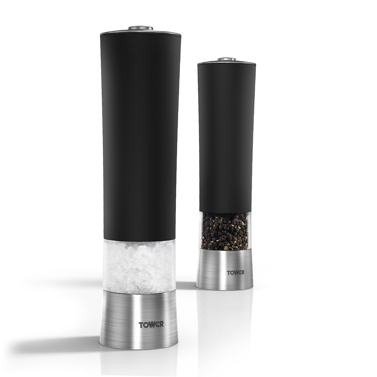 Electric Salt and Pepper Mill black, TOWER