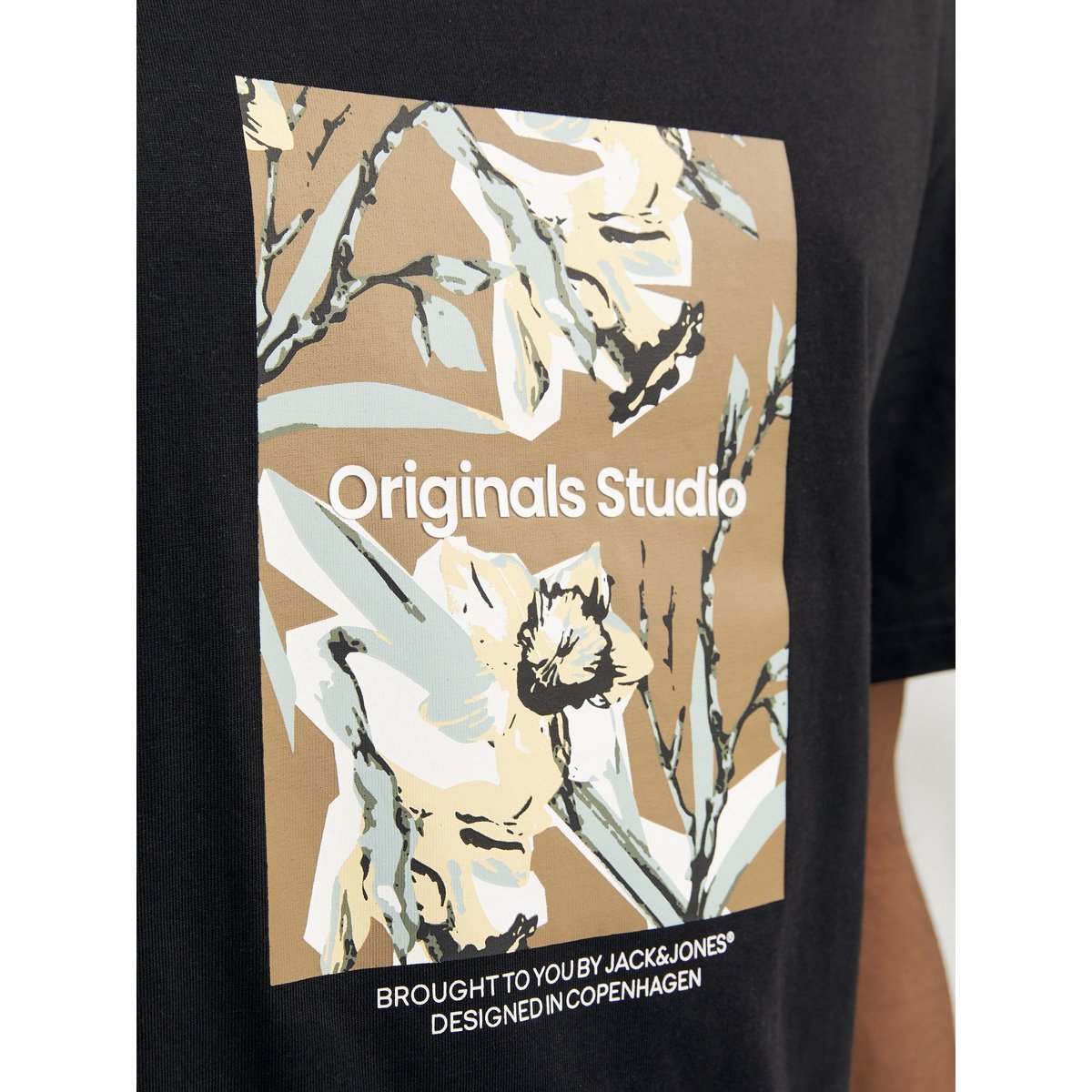T-Shirt noire - black, JACK & JONES
