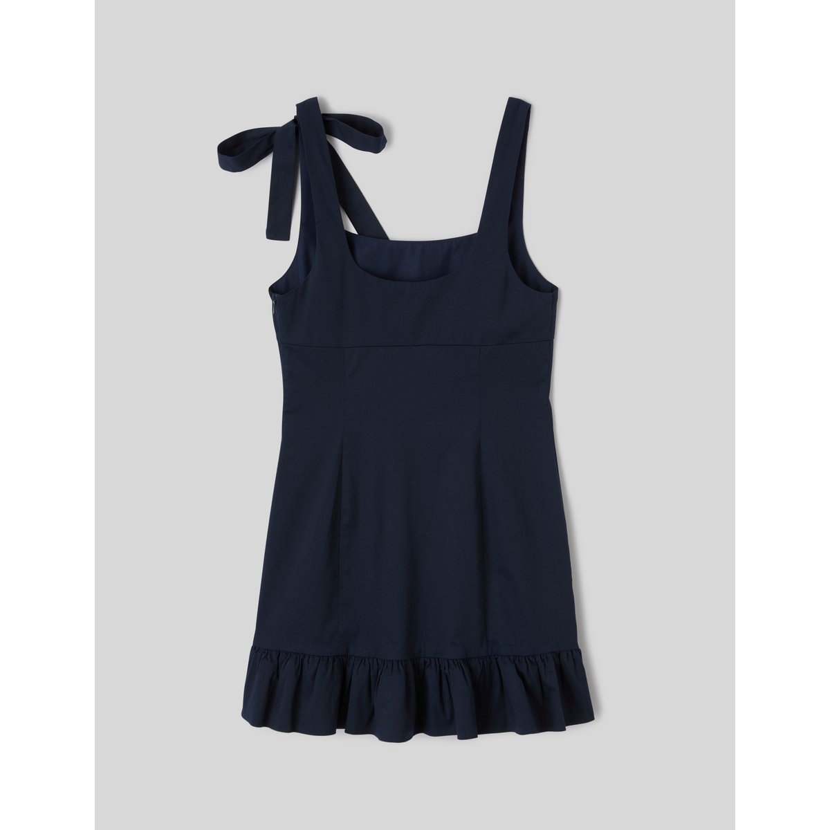 Robe courte à volants bleu foncé, BZB