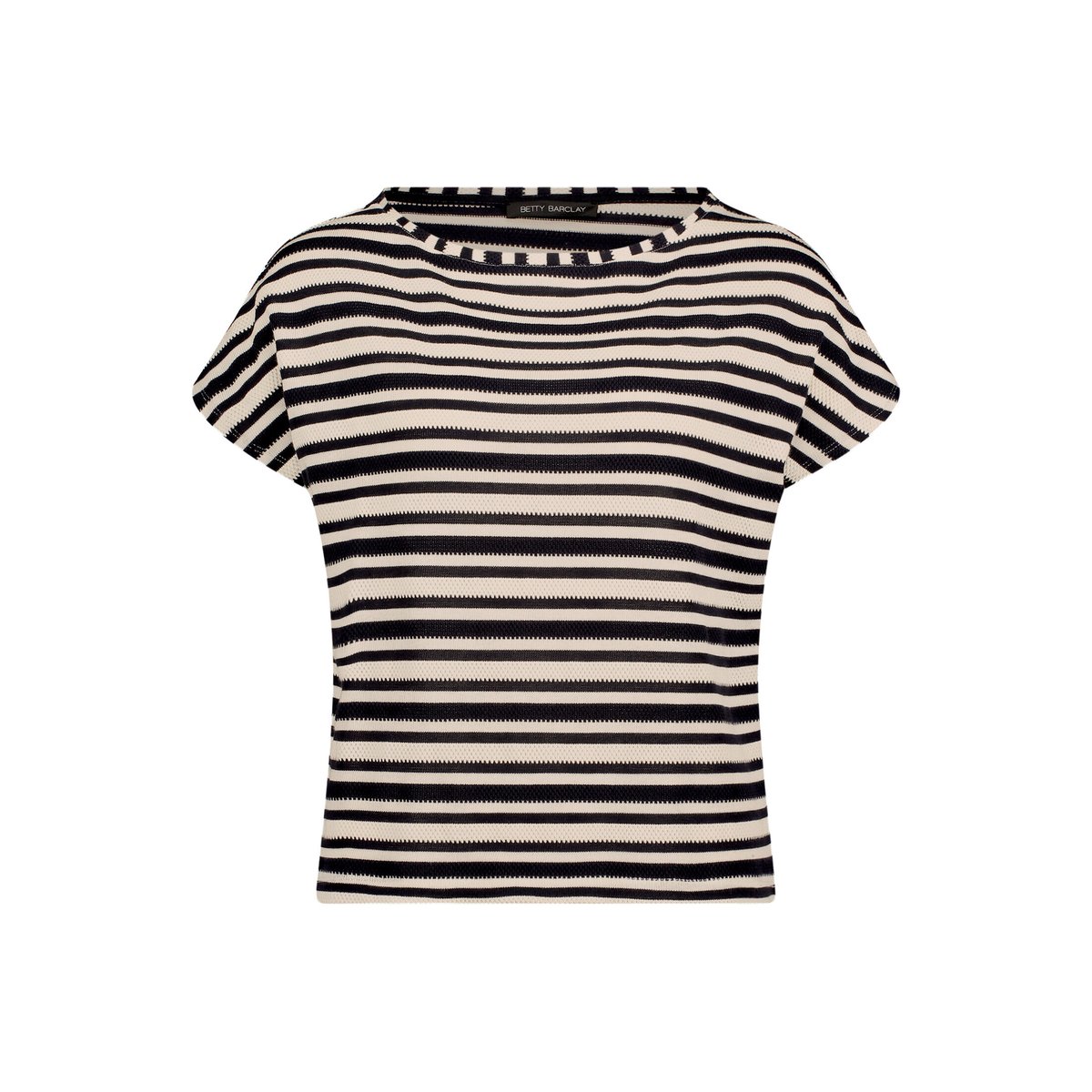 T-shirt à rayures à encolure bateau dark blue/nature, BETTY BARCLAY