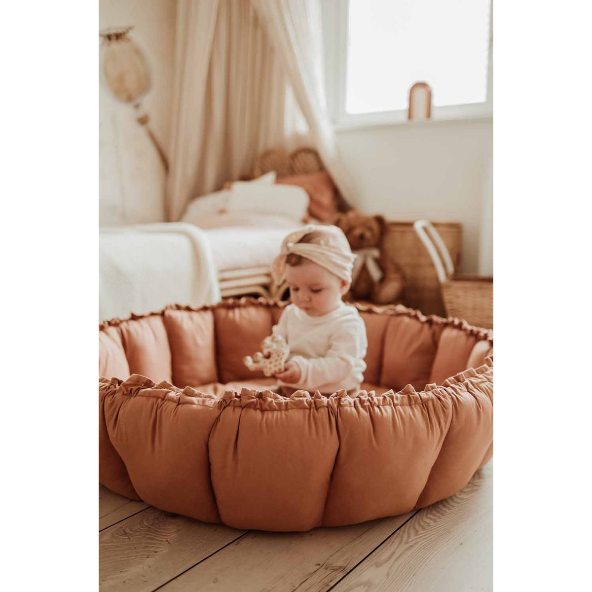 Tapis de jeu 3 en 1 Organic Coco terracotta, PLAY&GO