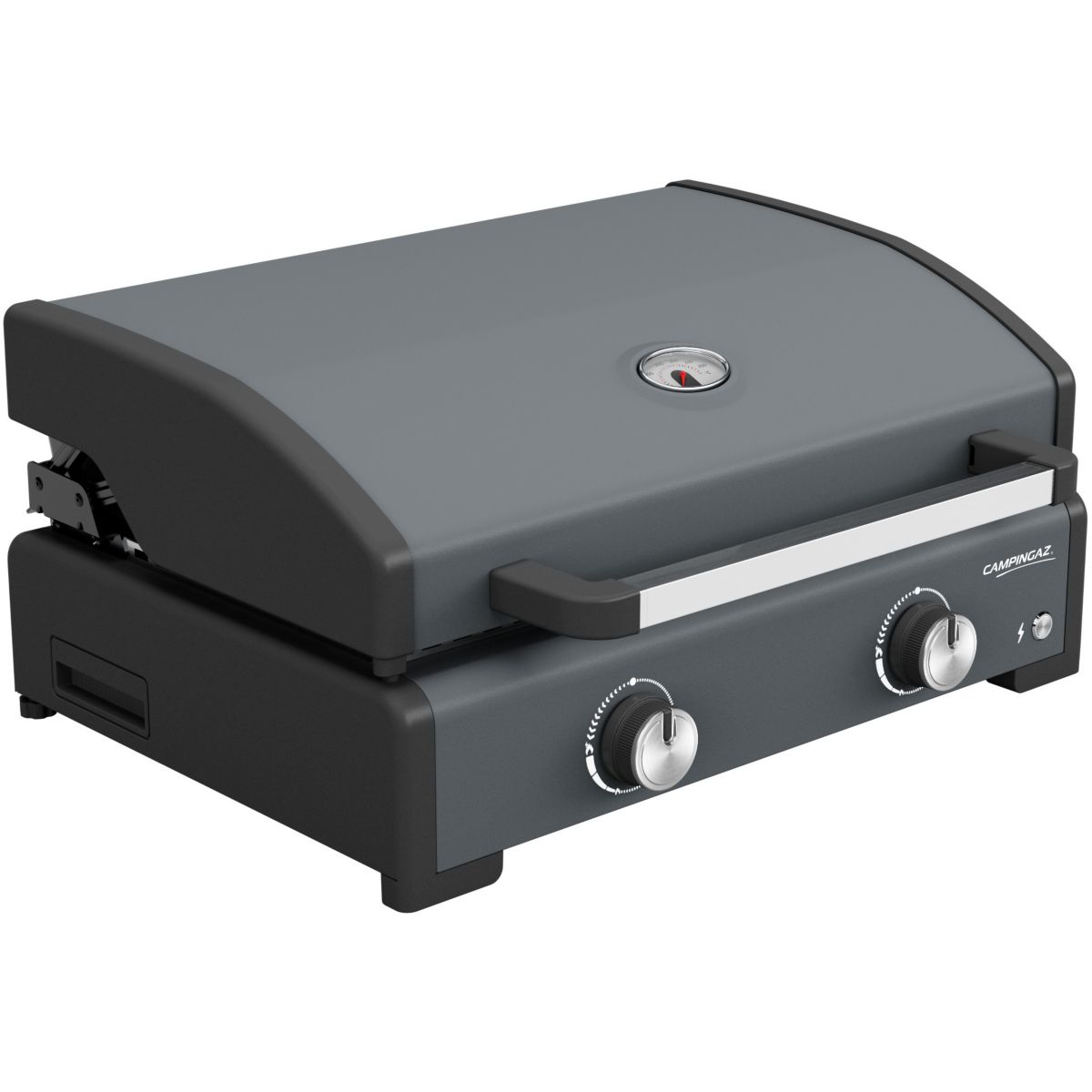 Plancha gaz SIGMA 2 PRO 2 brûlreurs avec couvercle de cuisson à poser , 58x36 cm couleur unique, CAMPINGAZ