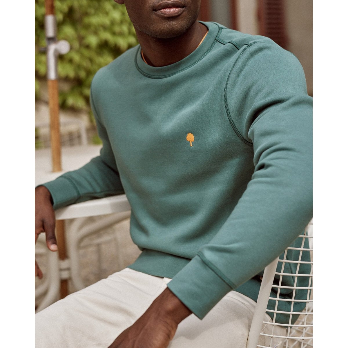 Sweat DONZY vert clair grisé, FAGUO
