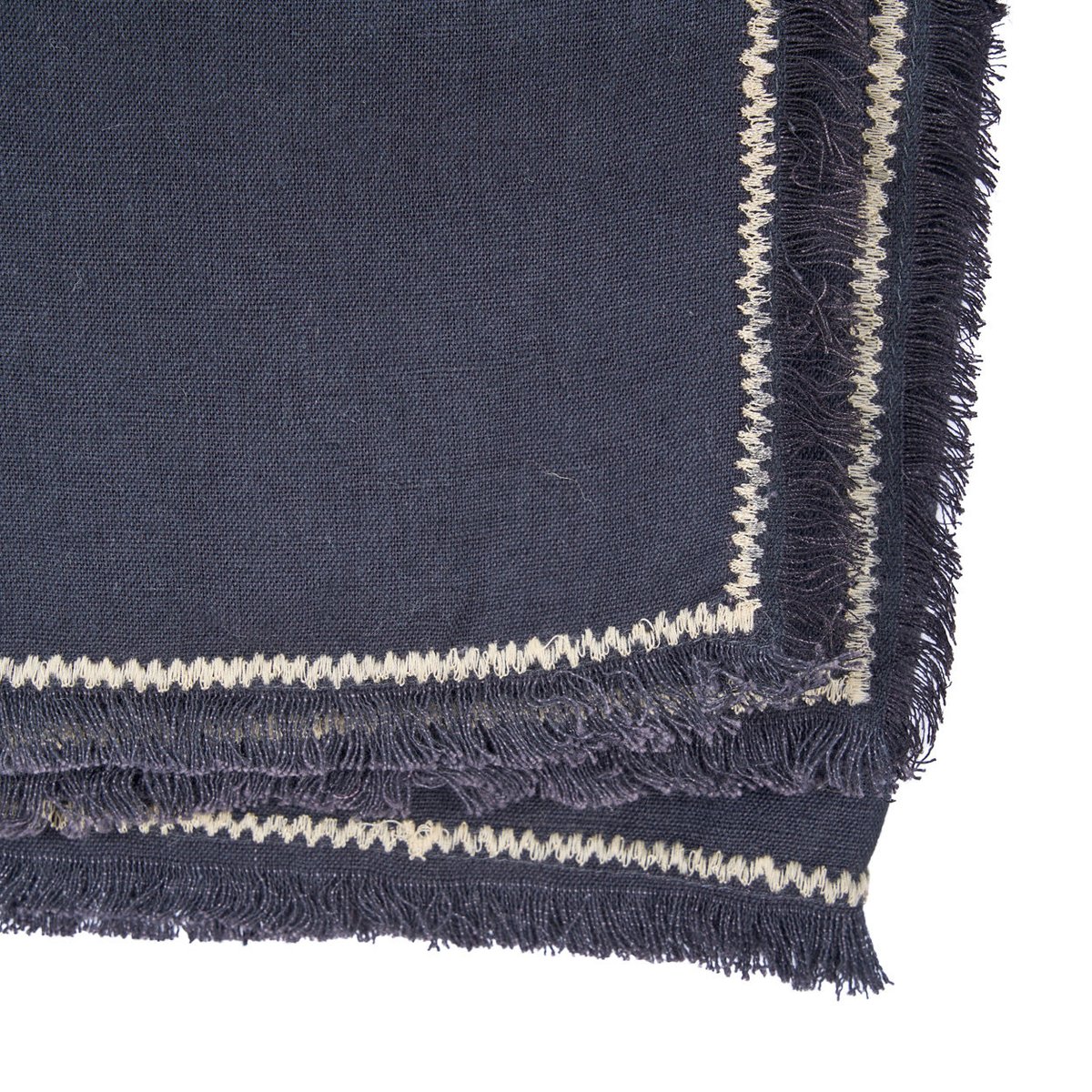 Nappe en lin TUSCANY bleu marine, BAZAR BIZAR