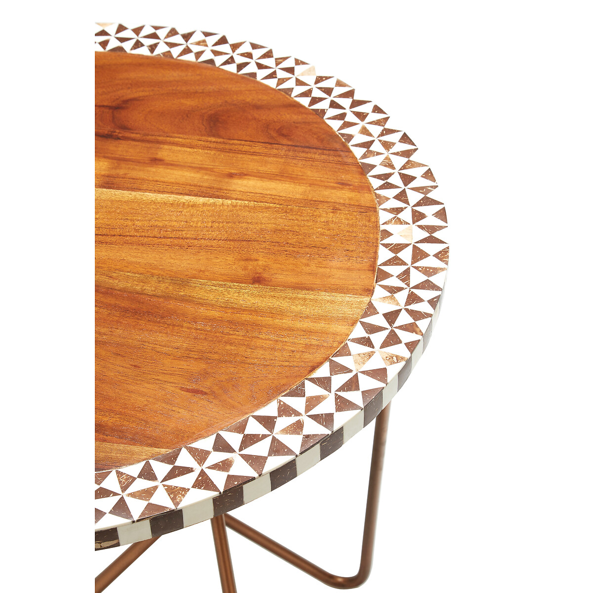 Makena Acacia Wood Round Side Table natural, FIFTY FIVE SOUTH
