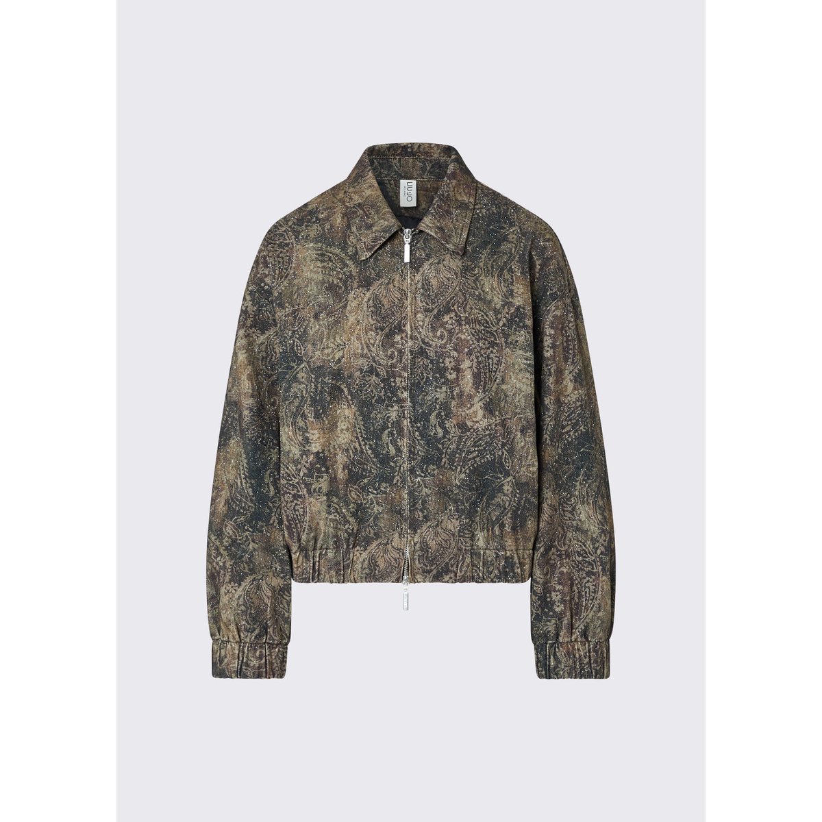 Blouson oversize avec imprimé pailleté marron, LIU JO