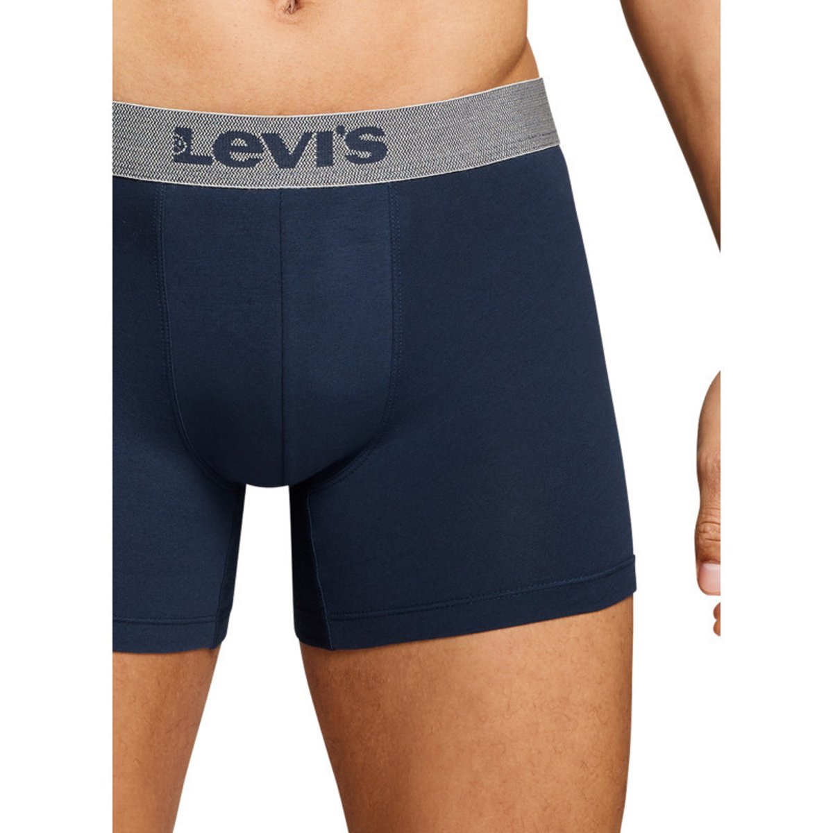 Lot de 3 boxers courts bleus en coton avec ceinture élastiquée bleus, LEVI'S