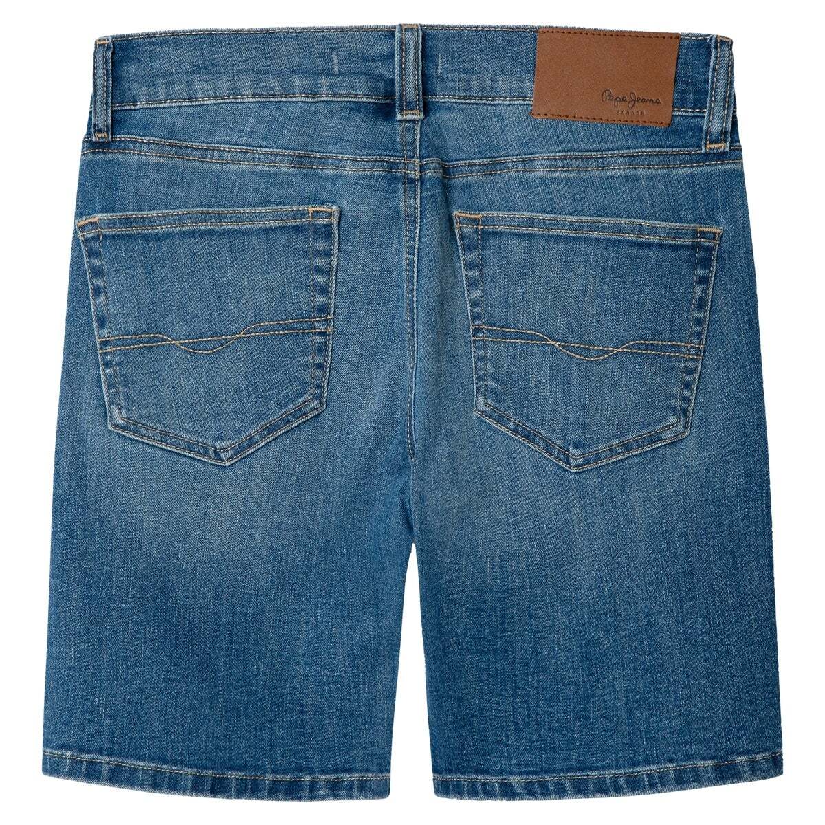 Bermuda En Denim Coupe Regular bleu clair décoloré, PEPE JEANS