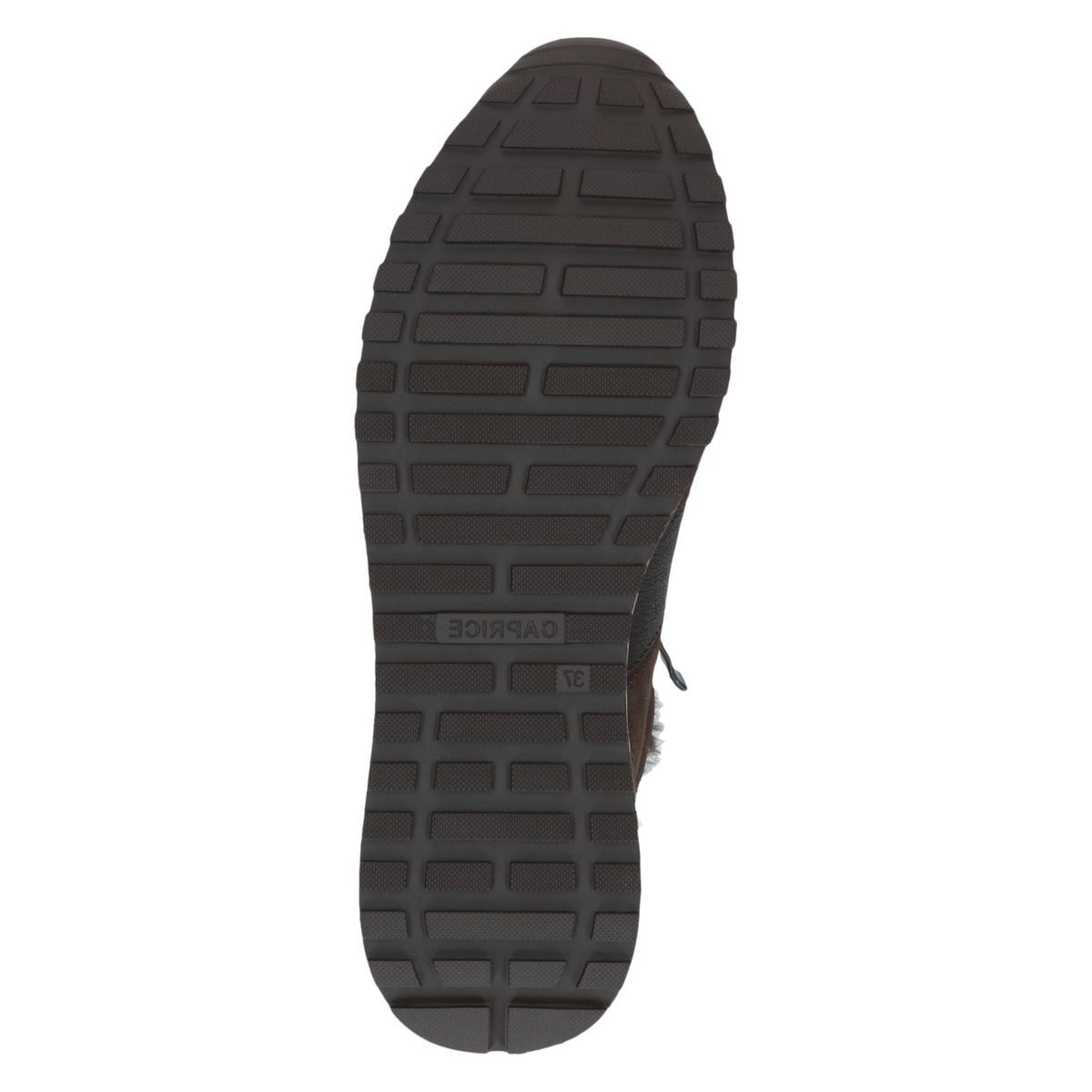 Basket en cuir marron foncé combiné, CAPRICE