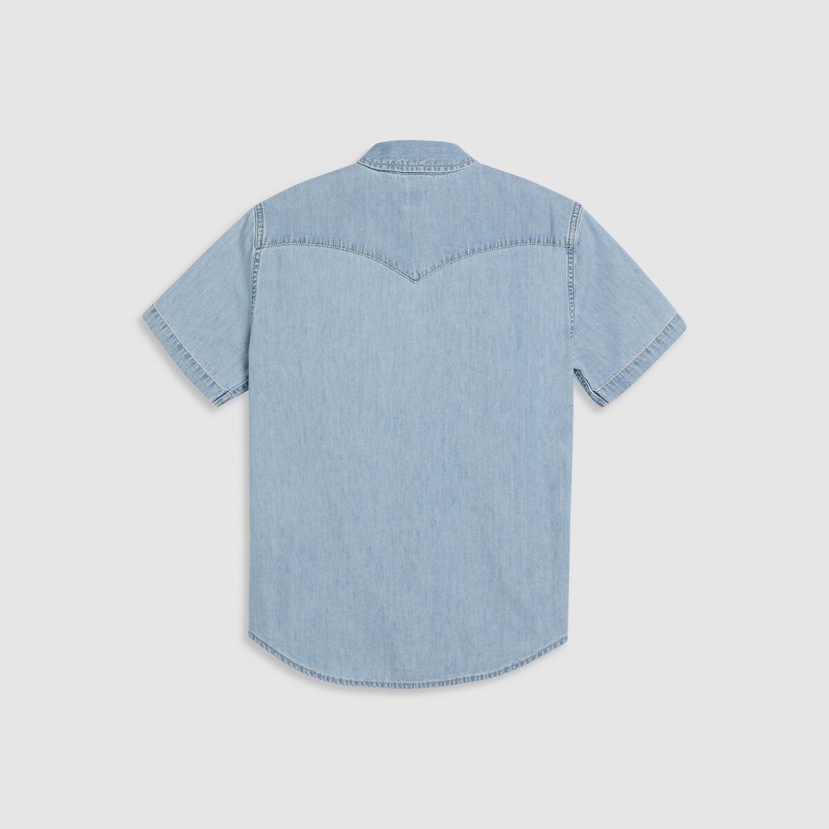 Denim Western Shirt with Short Sleeves light blue, LEVI'S