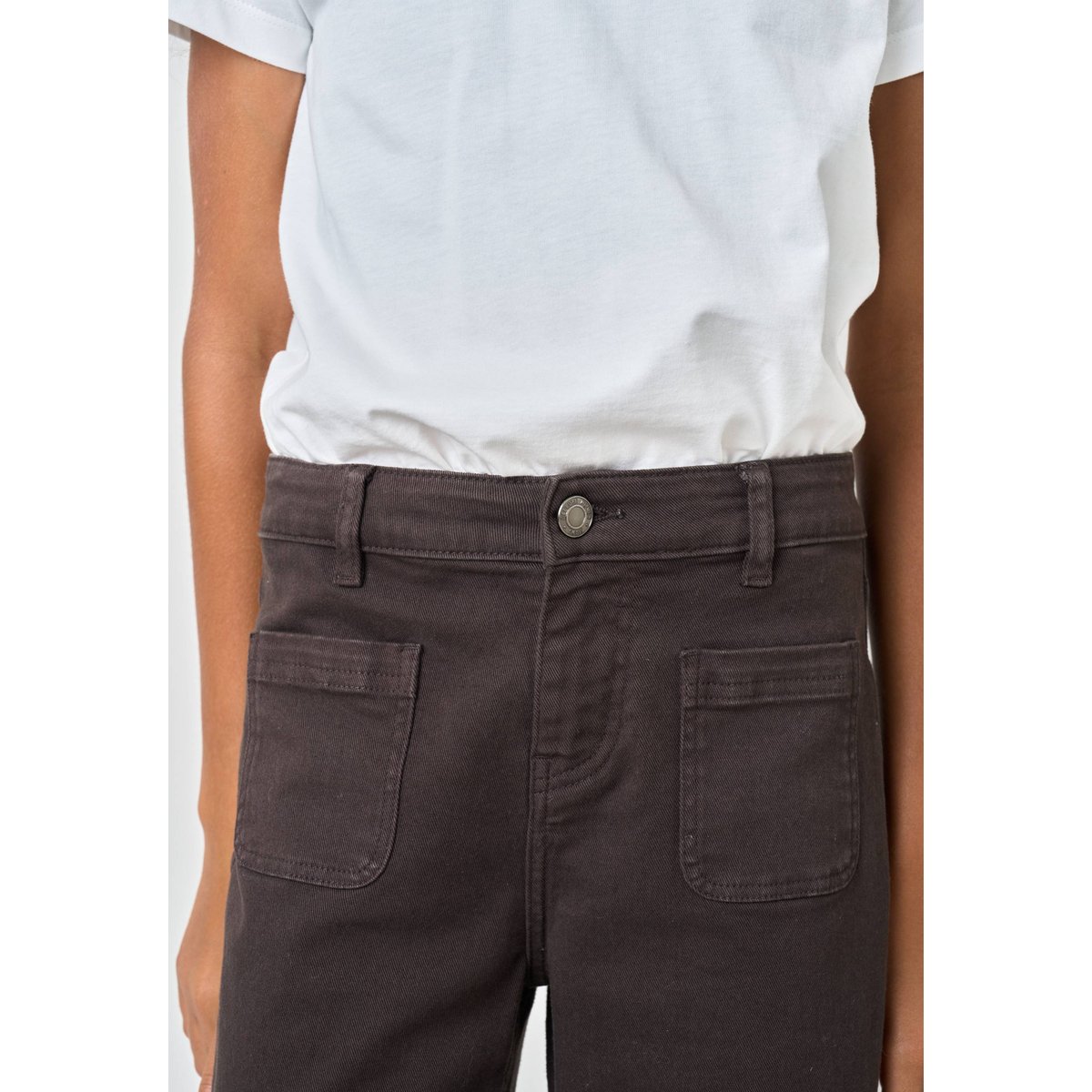 Jean wide leg fille LIZETTE brown, DEELUXE