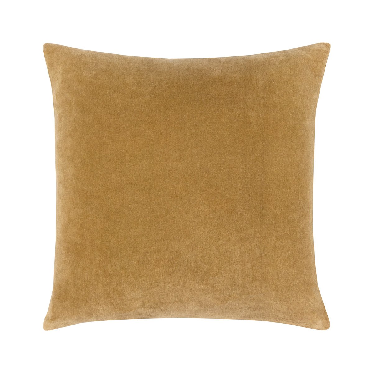 Housse de coussin en velours marron, CALYPSO bronze, DESFORGES