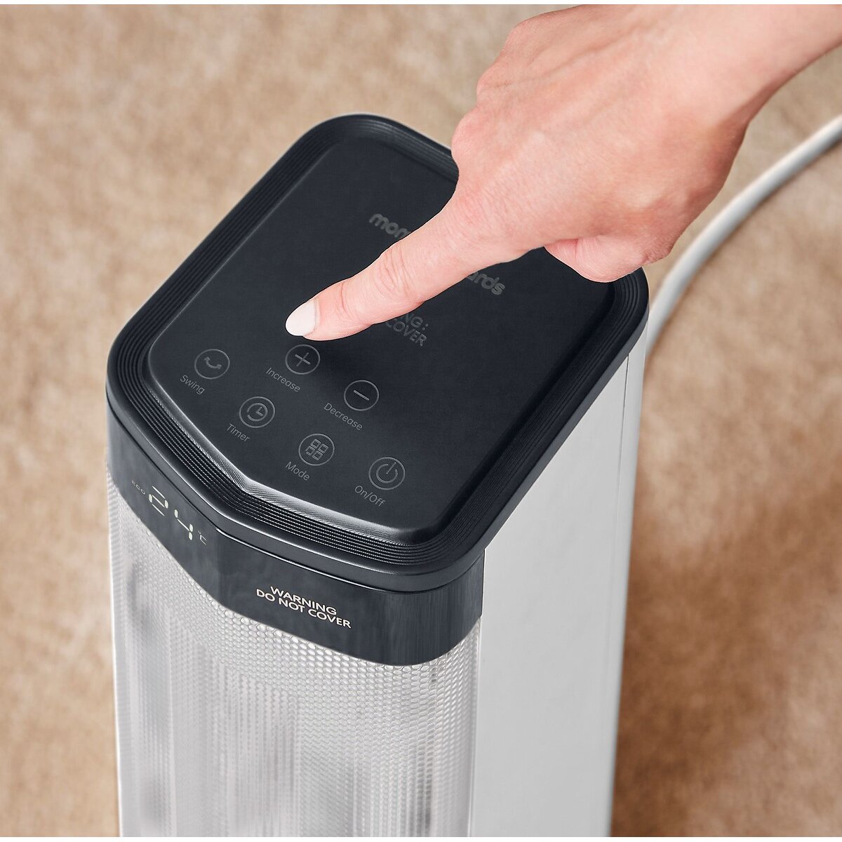 2KW Cermic Tower Fan Heater white, MORPHY RICHARDS