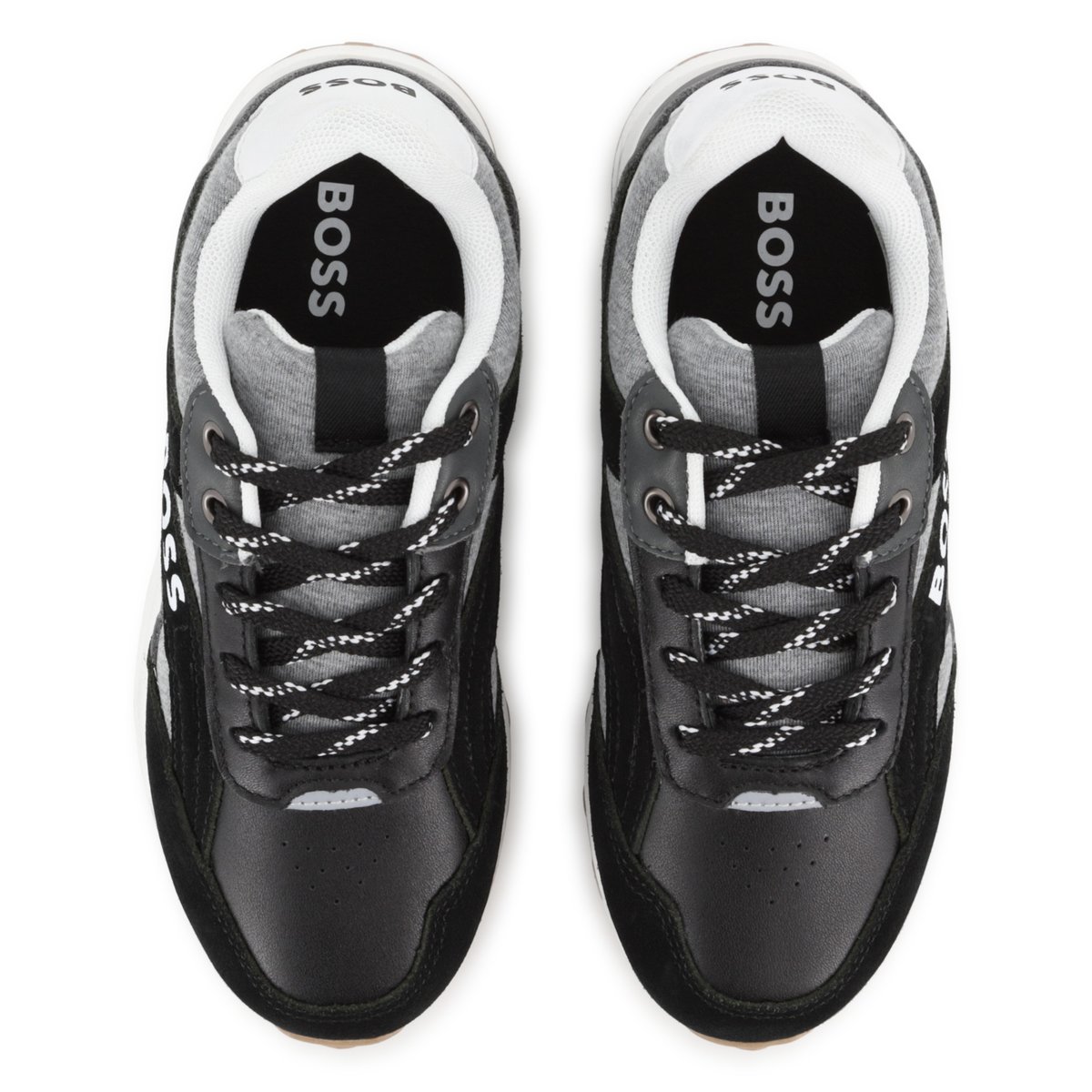 Baskets basses à lacets black, BOSS KIDSWEAR