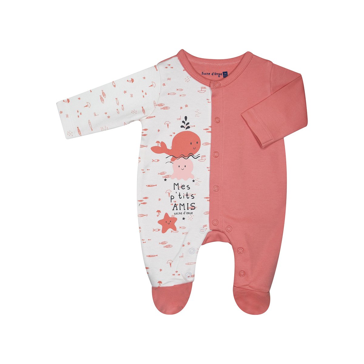 Dors bien lise interlock ouverture devant naissance rose, SUCRE D'ORGE