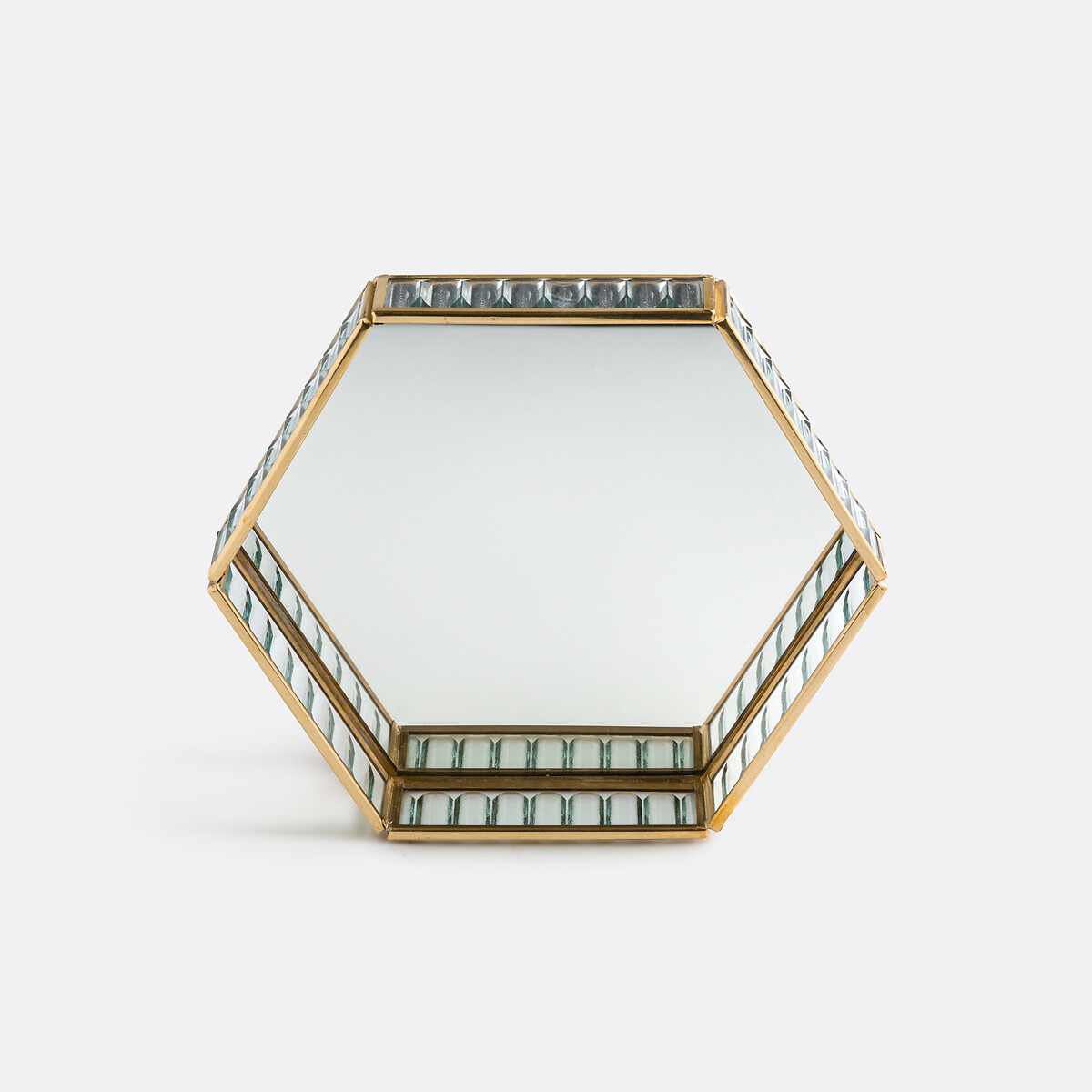 Vide-poche laiton et verre L21 cm, Uyova laiton, LA REDOUTE INTERIEURS