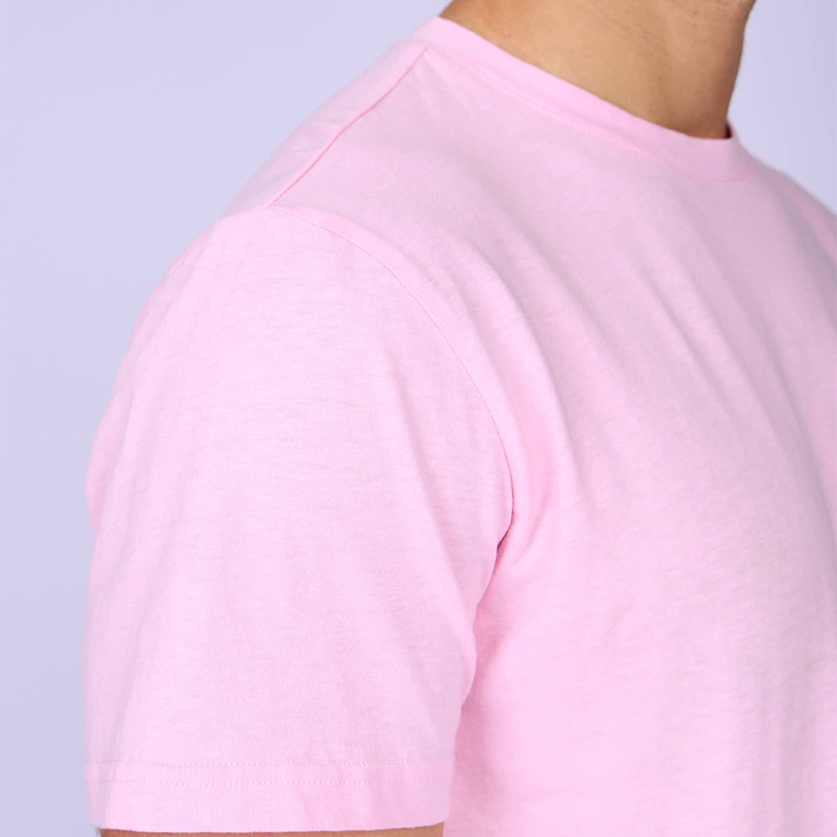 T-shirt poche poitrine rose clair, MISE AU GREEN