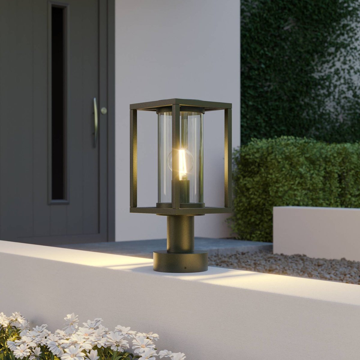 Luminaire extérieur en aluminium moderne anthracite, LUCANDE