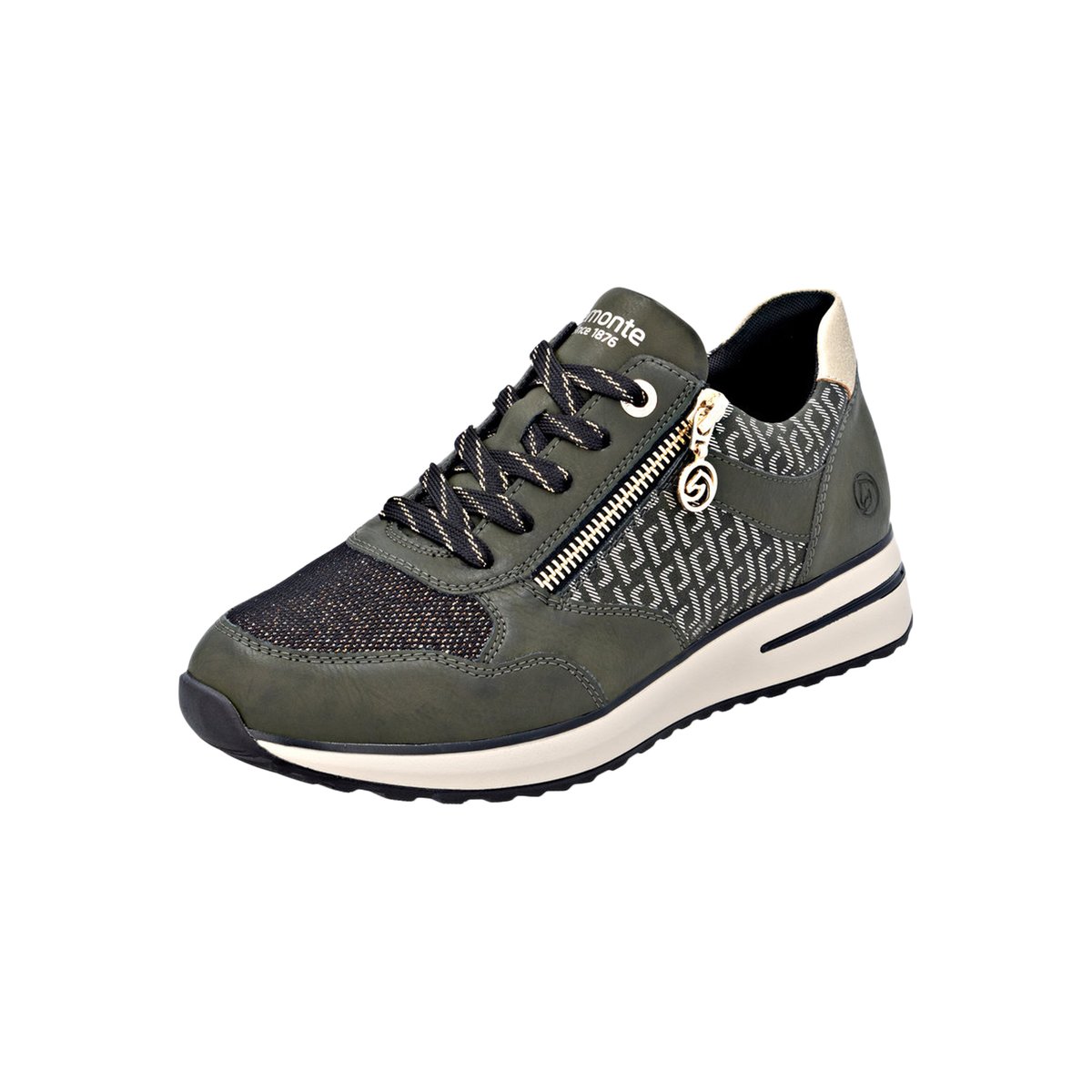 Basket à Lacets Et Zip Gloria vert-combi, REMONTE