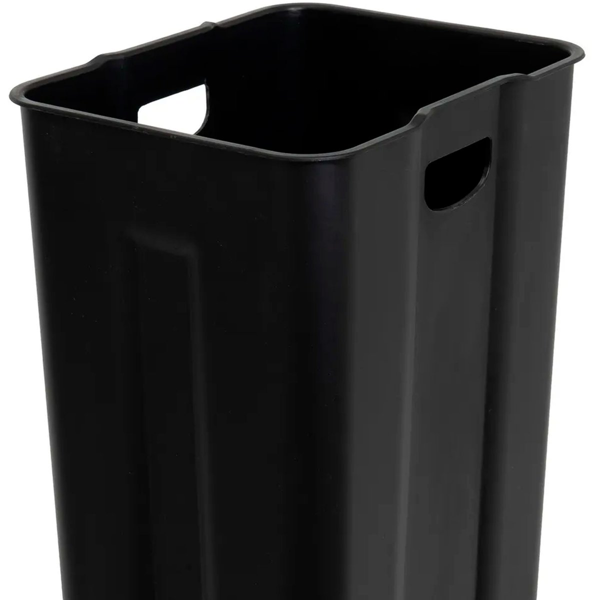 Poubelle de tri double compartiment métal noir 2x30L noir, WADIGA