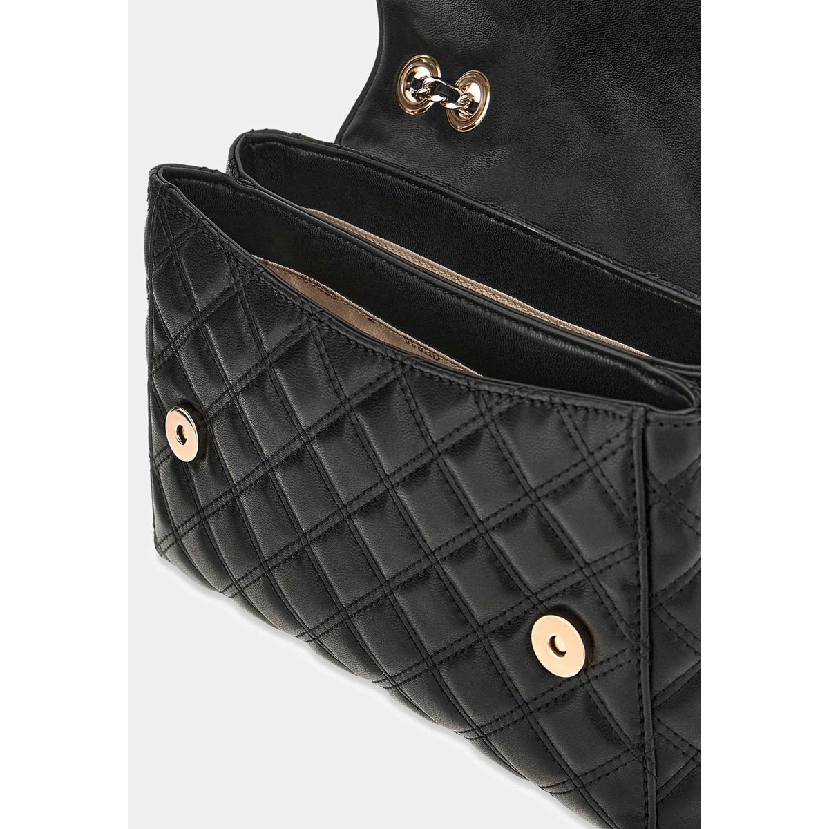 Sac À Bandoulière Giully Surpiqué noir, GUESS