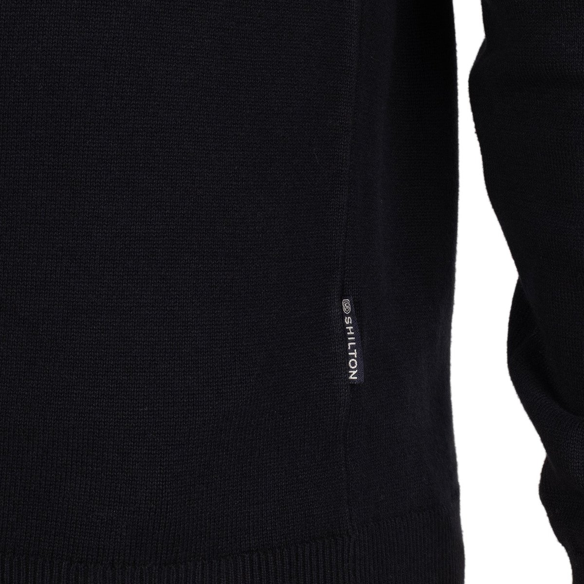 Pull col rond essentiel noir, SHILTON