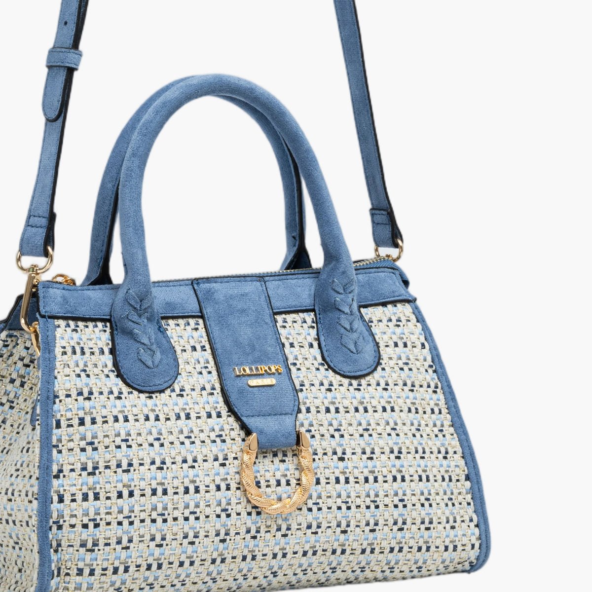 Petit sac shopper Shai bleu, LOLLIPOPS