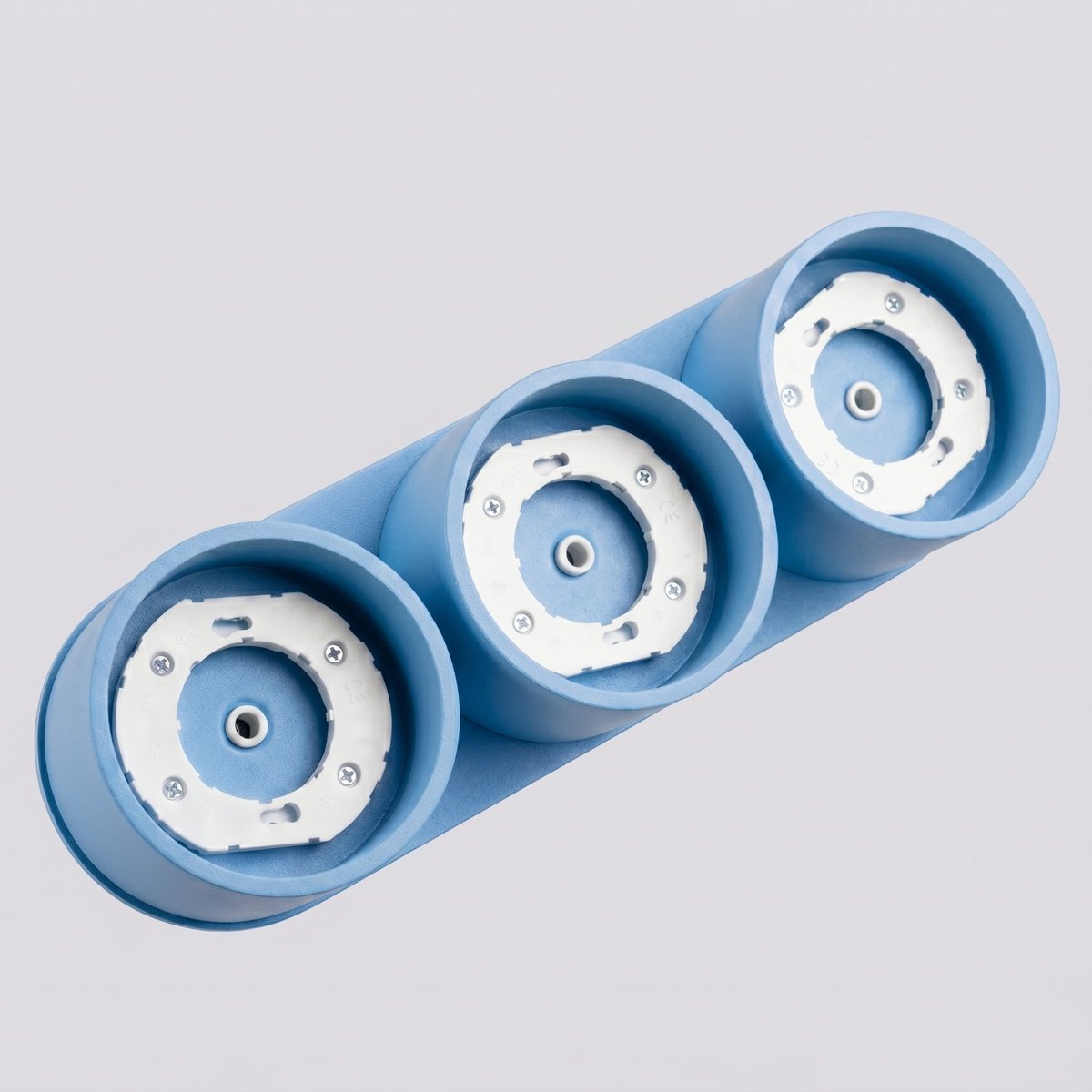 Plafonnier Aluminium Bleu Gx53 3 MODO bleu, EDEN