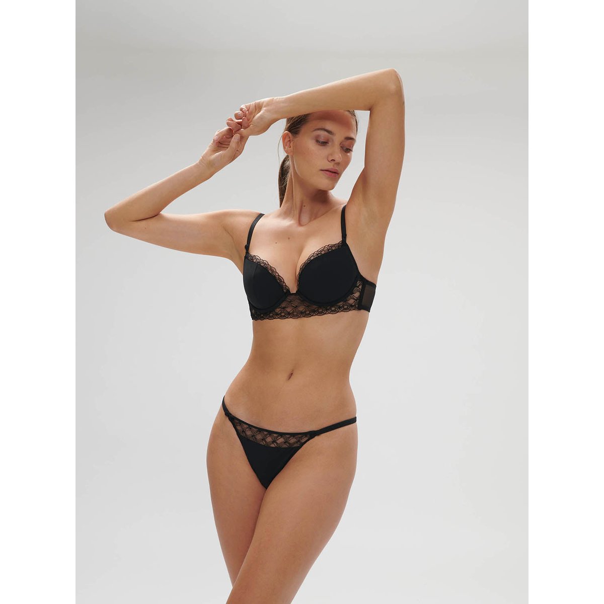 Tanga, ROSE noir, SIMONE PERELE