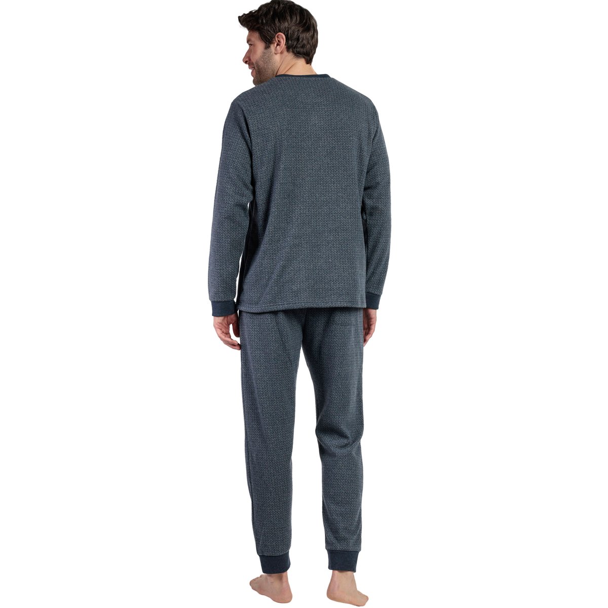 Pyjama pantalon top manches longues Grigio gris, ADMAS