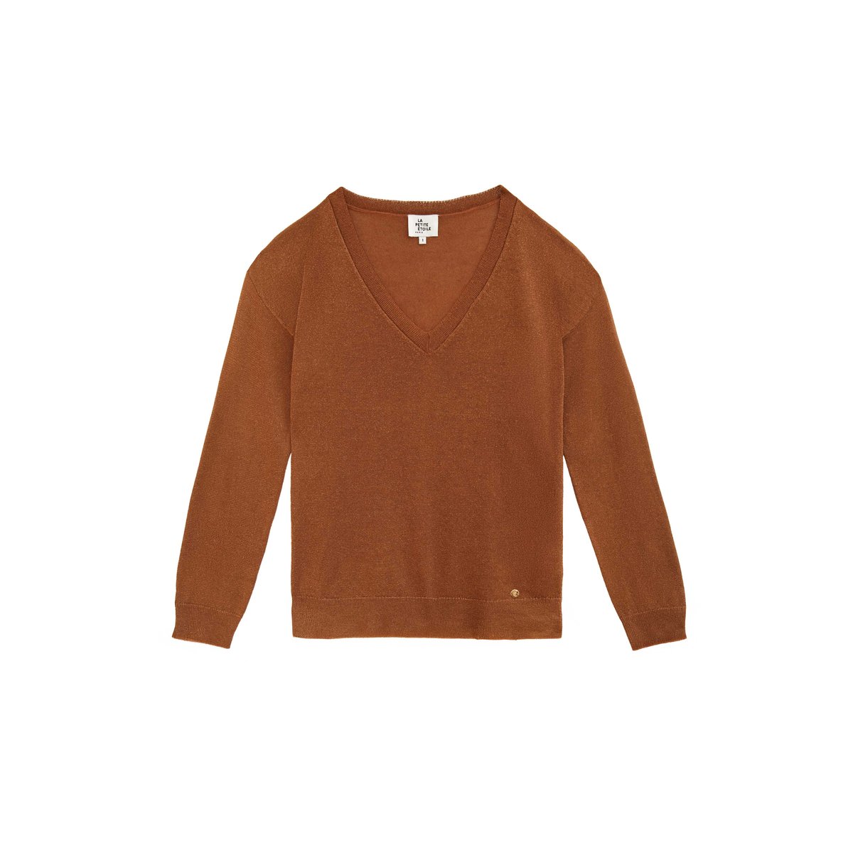 Pull col v uni MONNYTA 15-camel, LA PETITE ETOILE