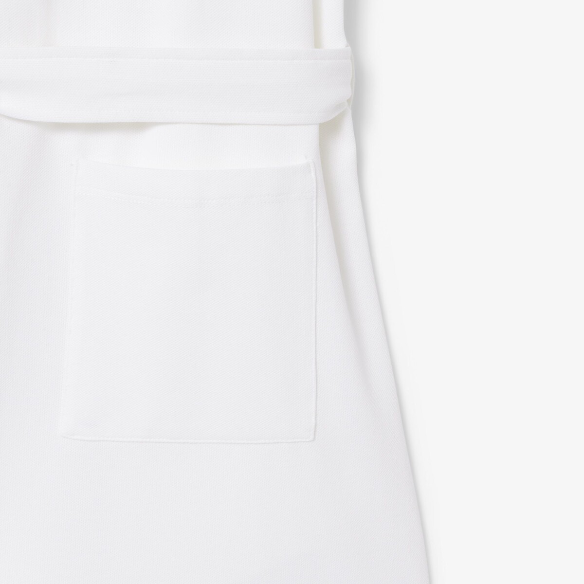 Kurzes Polokleid, kurze Ärmel, Gürtel weiss, LACOSTE