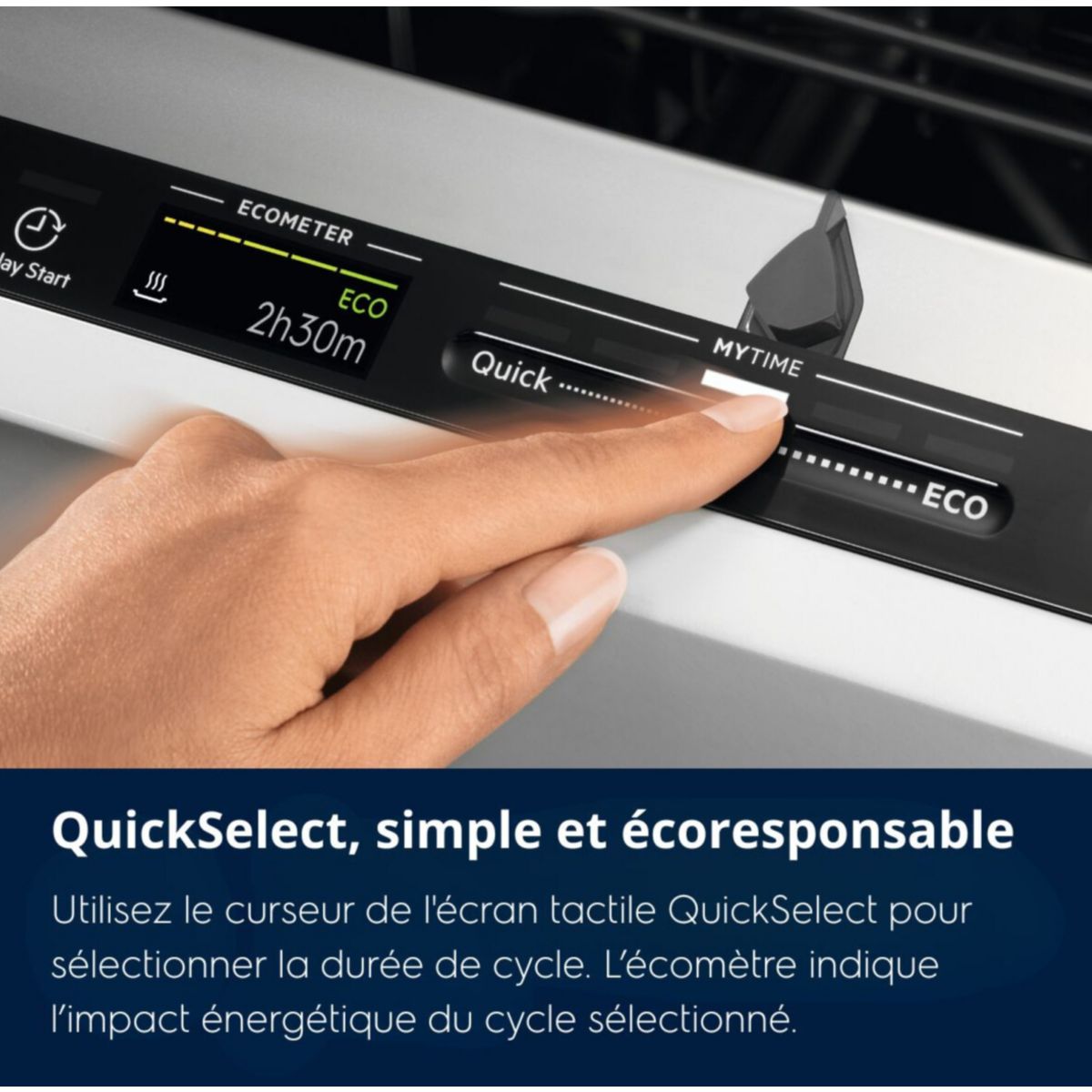 Lave vaisselle encastrable EEC87600W couleur unique, ELECTROLUX