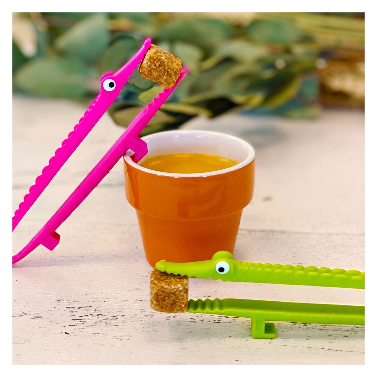 Petite pince à servir Mini Croc' vert clair, PYLONES