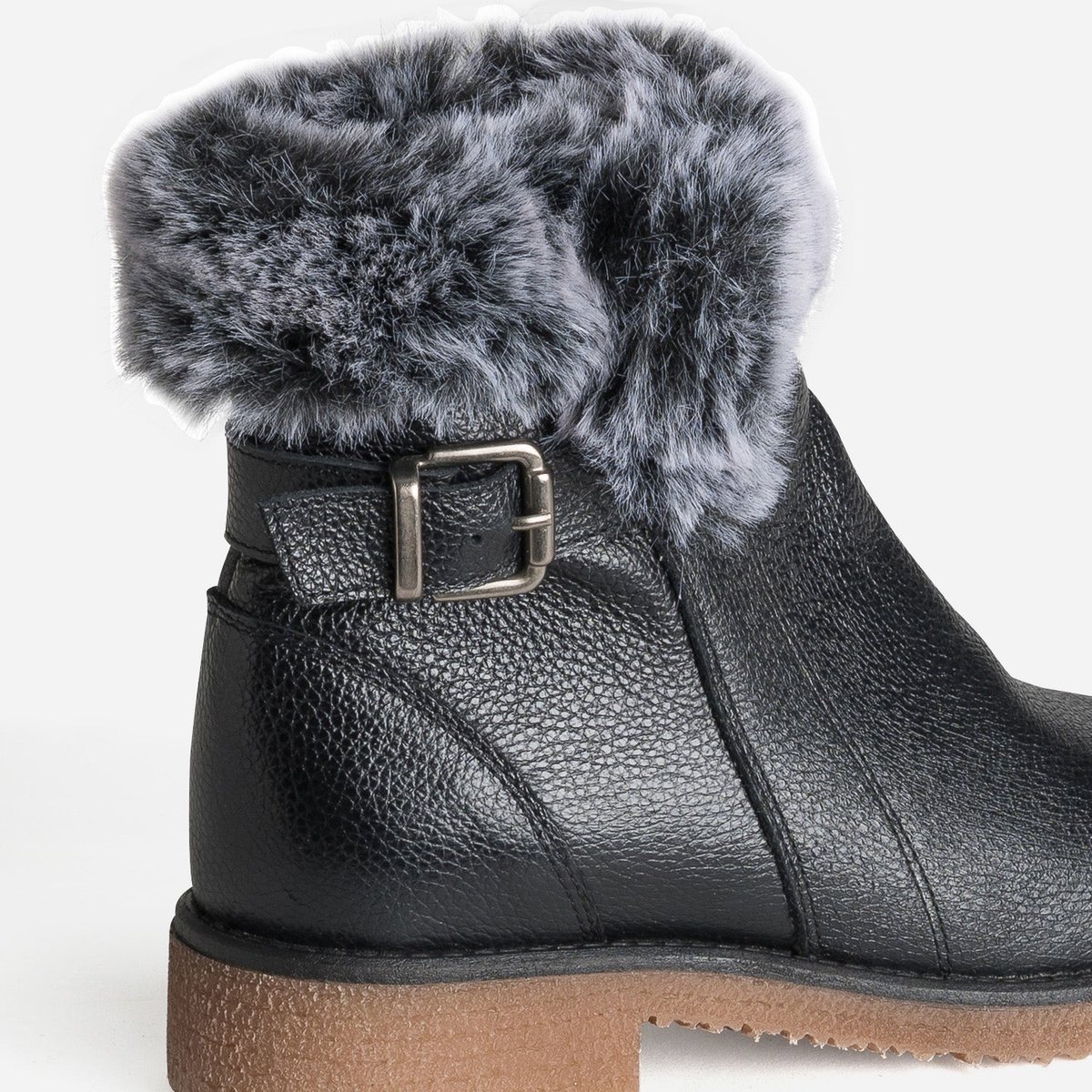Boots en cuir LESLIE noir, ERAM