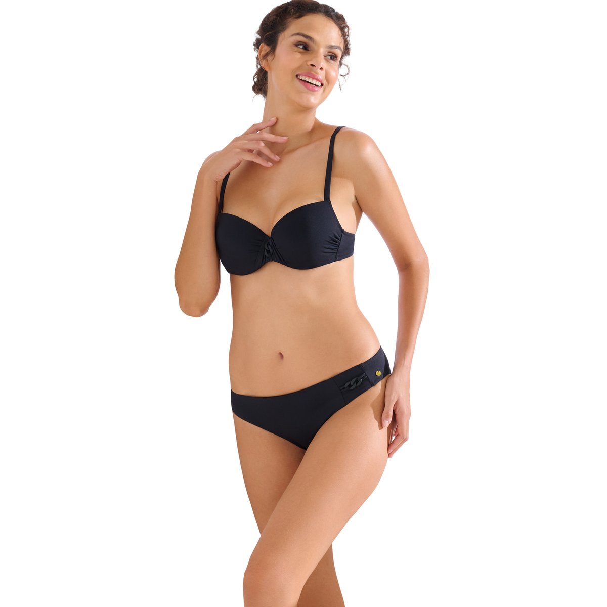 Haut maillot de bain préformé PALMA noir, LISCA