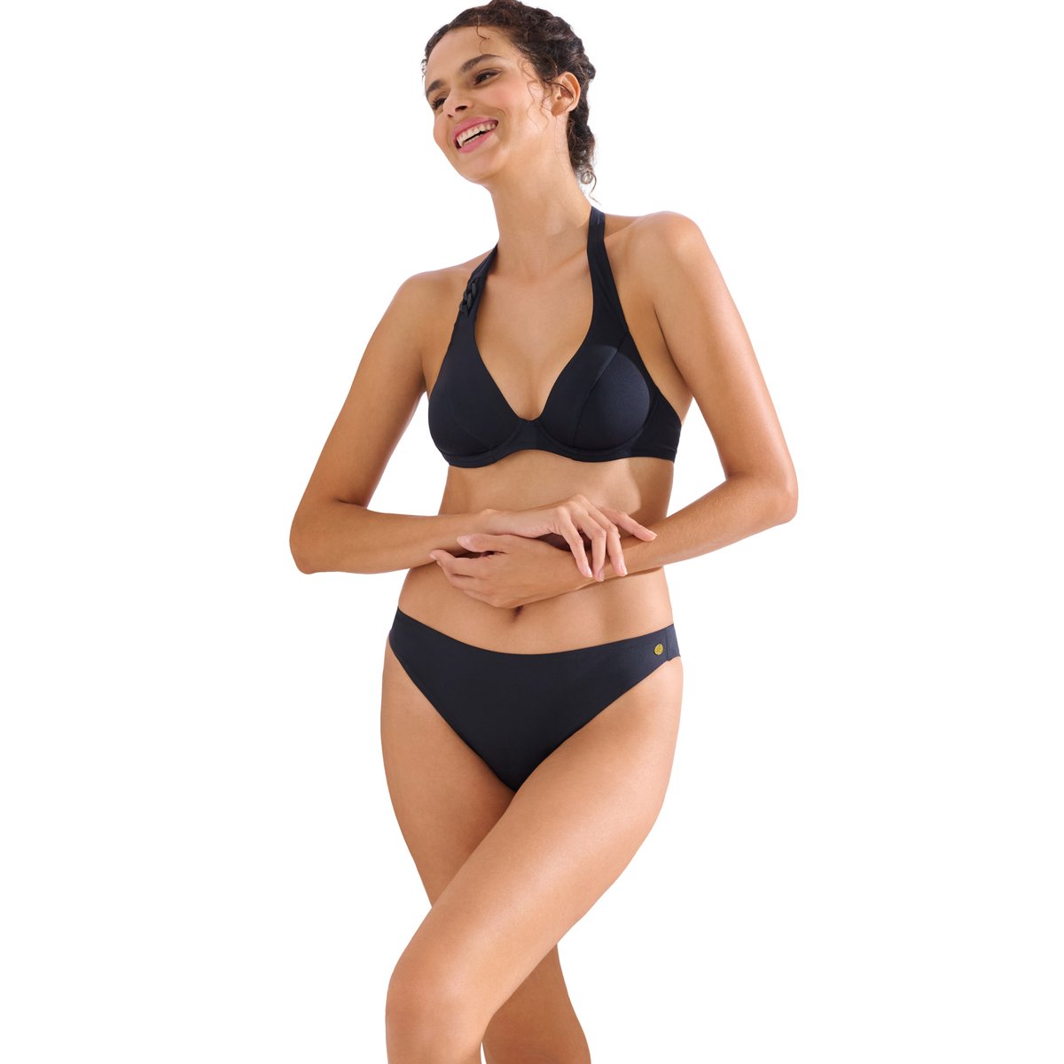 Bas maillot brésilien de bain PALMA noir, LISCA