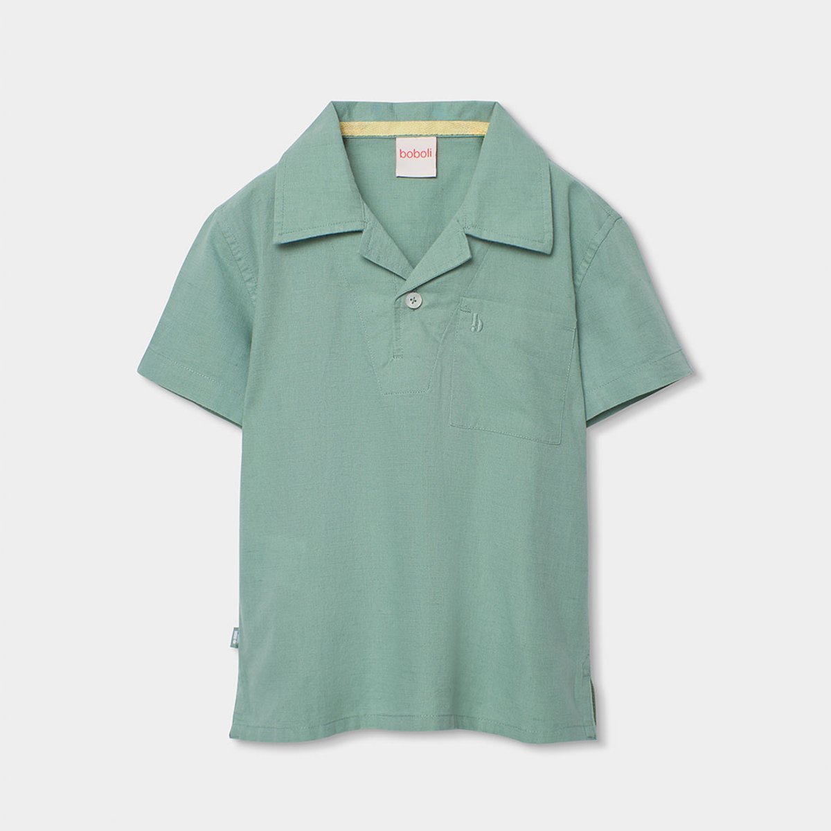 Polo enfant lin vert, BOBOLI