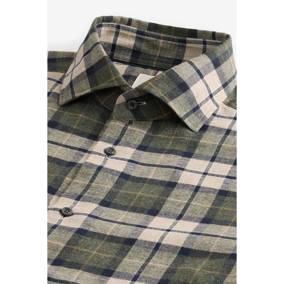 Chemise en flanelle brossé à carreaux verts, NEXT