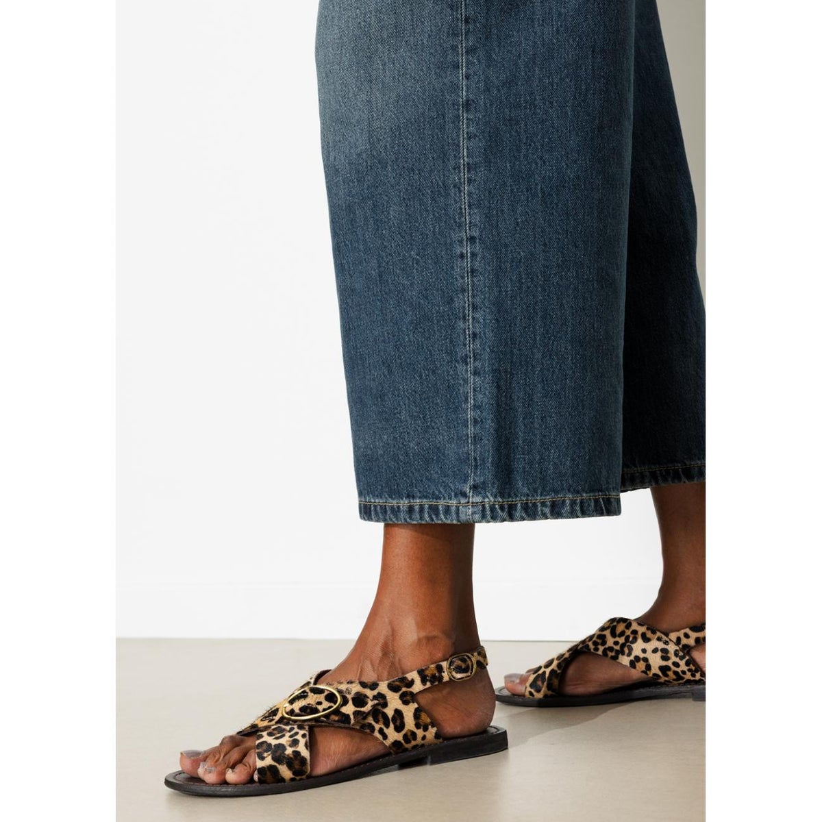 Jean court et large jean brut, PROMOD