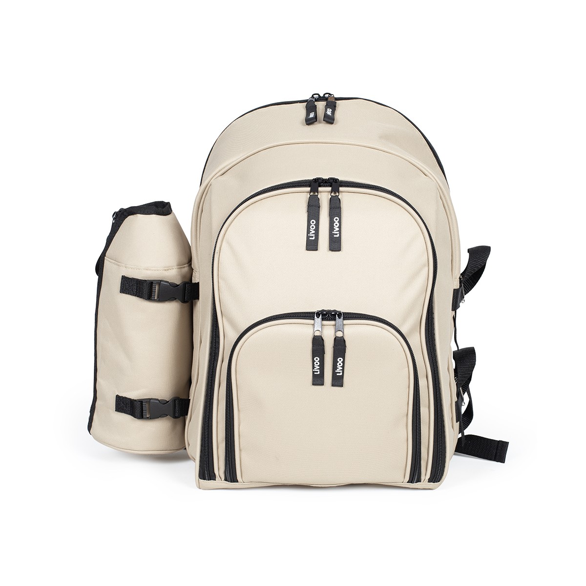 Sac à dos pique-nique 4 personnes crème, LIVOO