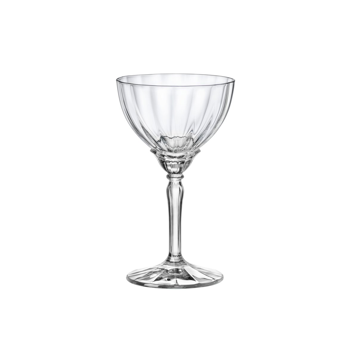 Lot de 4 coupes à Champagne  en verre, FLORIAN transparent, BORMIOLI ROCCO