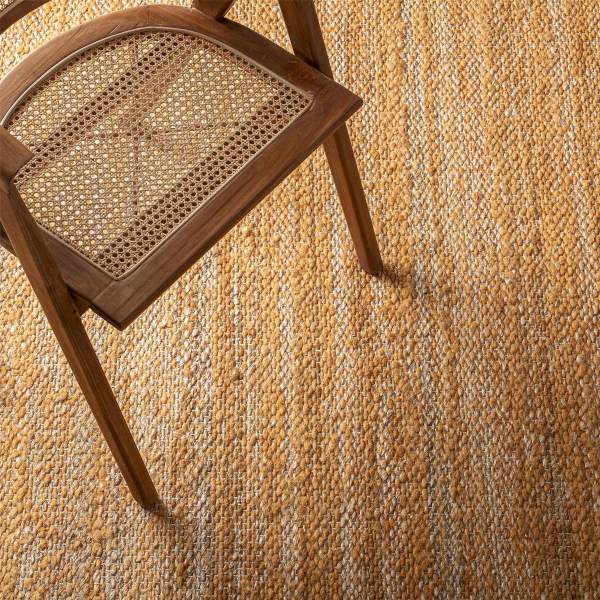 Tapis rectangulaire en jute style classique marron naturel jute clair, RECOLLECTION
