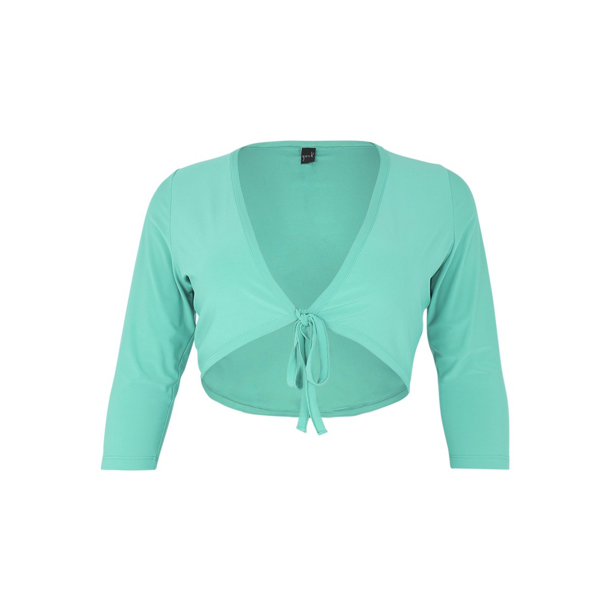 Boléro avec manches longues turquoise, YOEK