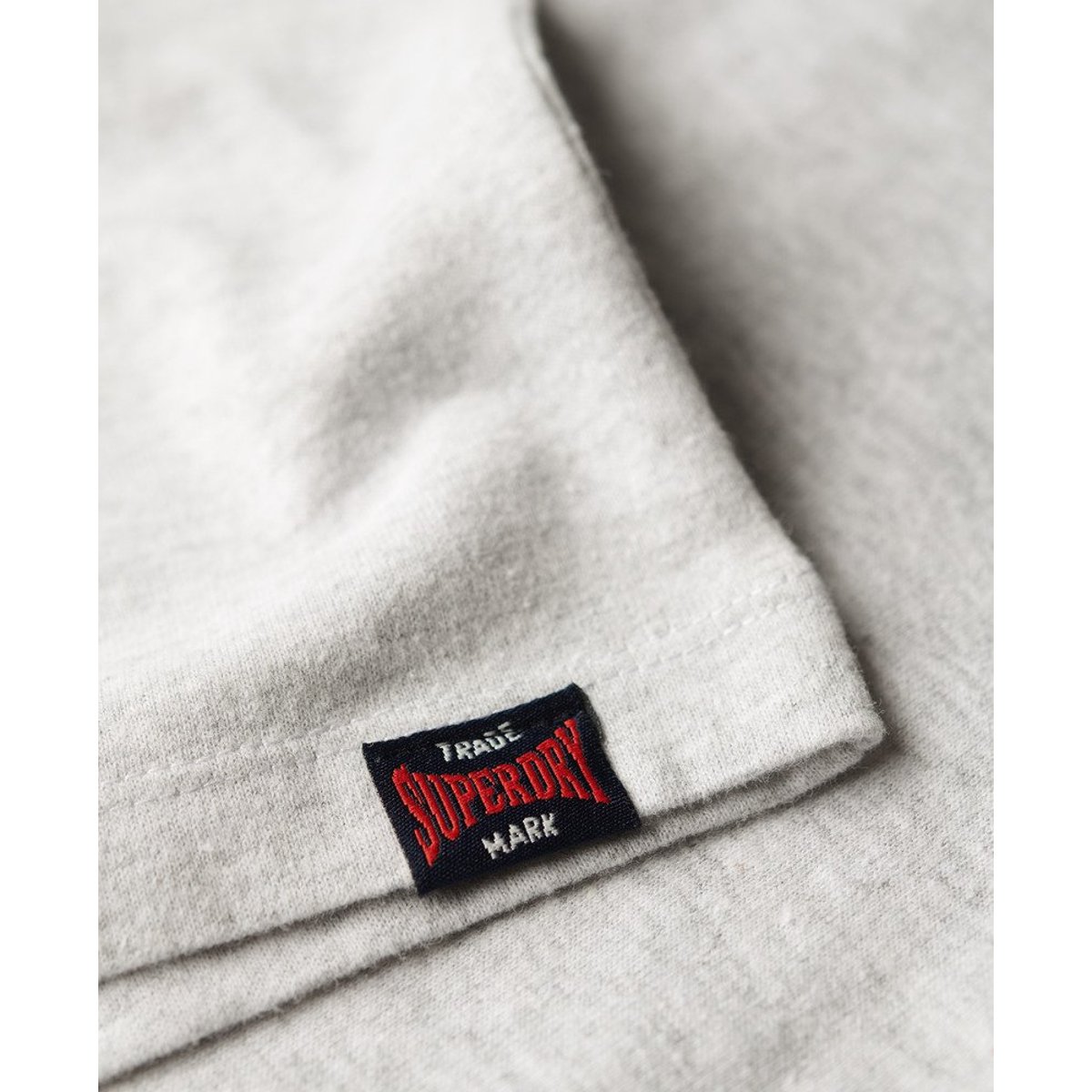 T-shirt à motif Reworked Classic gris flocon chiné, SUPERDRY