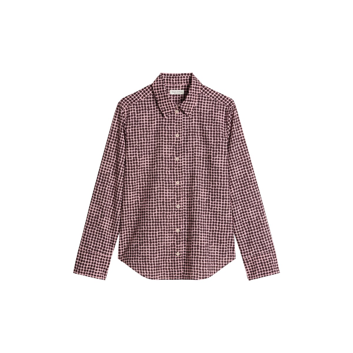 Blouse A-Shape en popeline Papertouch rouge, MARC O'POLO