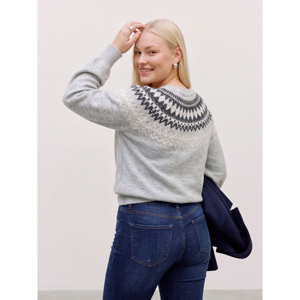 Pull En Maille light grey melange 1, VERO MODA